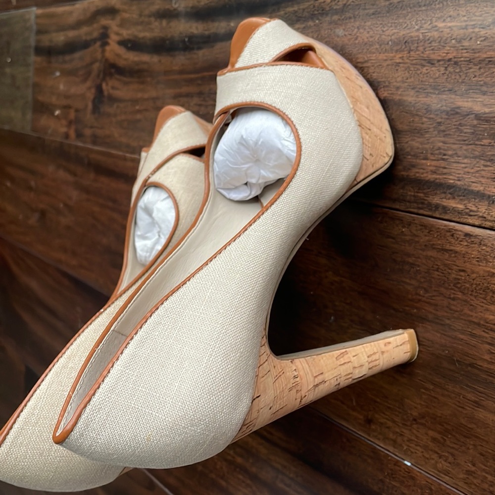 Beige/Brown Nine West High Heels